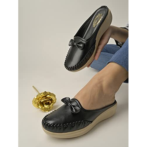Shoetopia Girls B-1 Black Loafer - 3 Uk (Girls-B-1-Black)-Eu36
