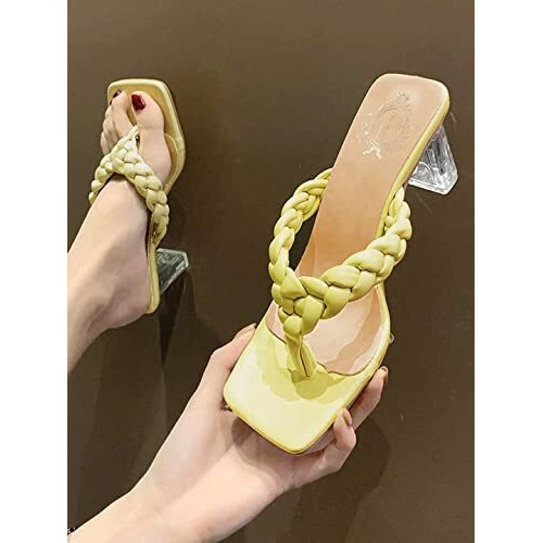 Shoetopia Women's Flat Sandal/Green /Eu41 / Uk8