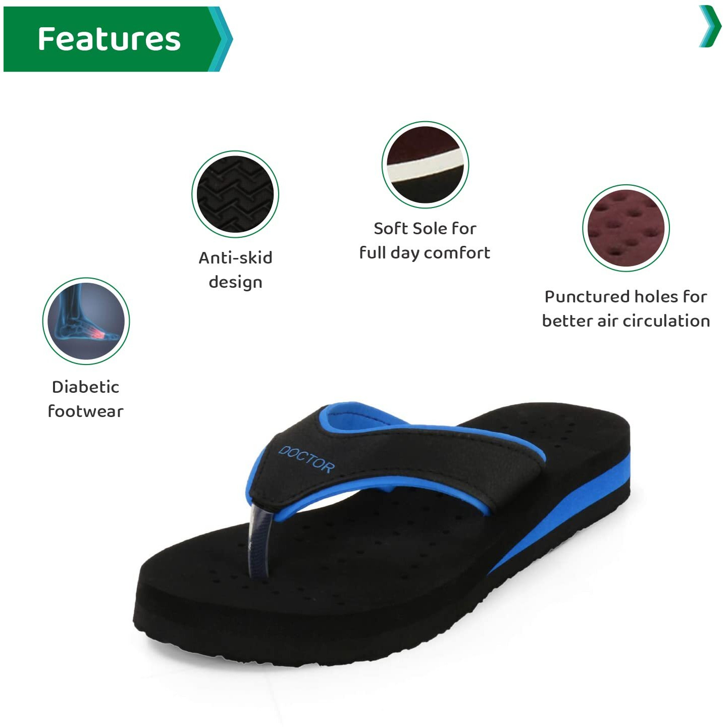 Ortho Joy Doctor Orthopedic Soft Slippers For Ladies Daily Use/Mcr Chappals For Women/Ortho Slippers Women