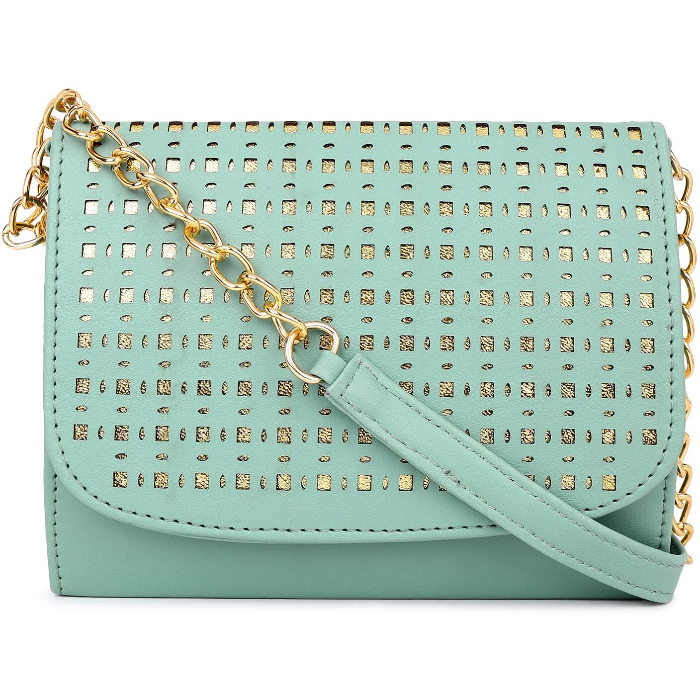 Adisa Sl5010 Women/Girls Party Sling Bag (Green)