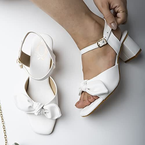 Shoetopia Women's Block Heel Sandal (3 Uk)