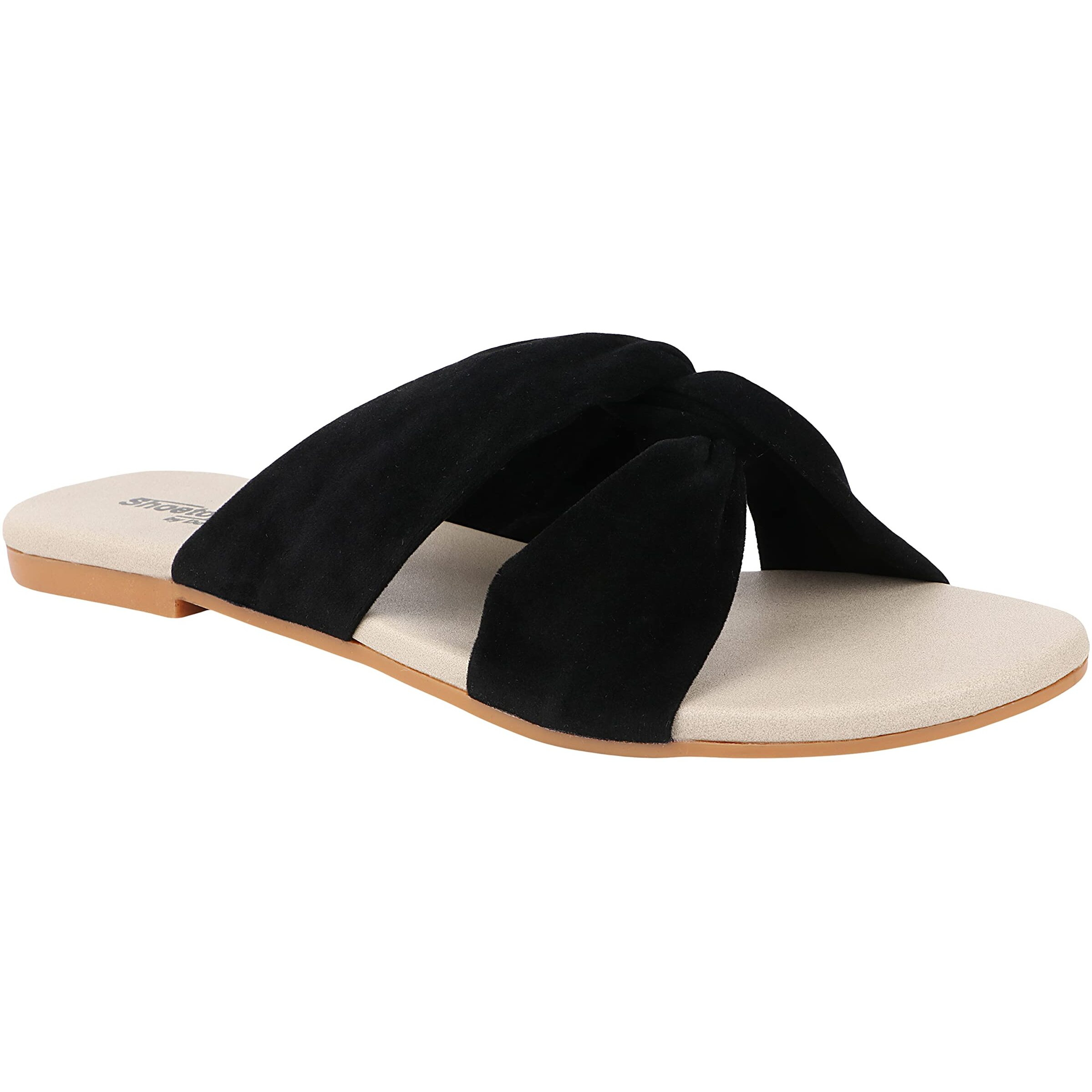 Shoetopia Women's Sandal (6 Uk) /Black