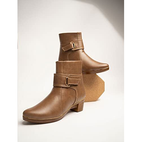 Shoetopia Girls Bt-7079 Brown Ankle Boot - 8 Uk (Girls-Bt-7079-Brown)