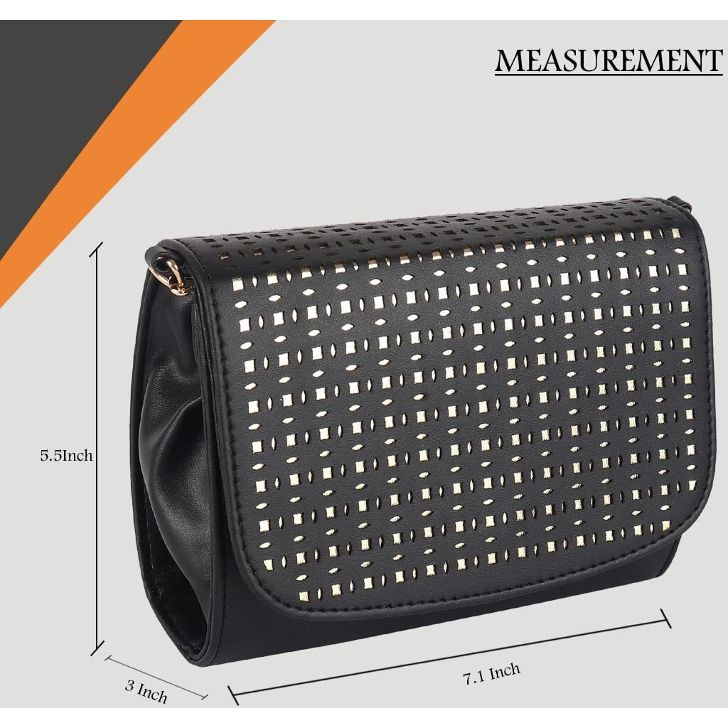 Adisa Women & Girl's Sling Bag (Black)