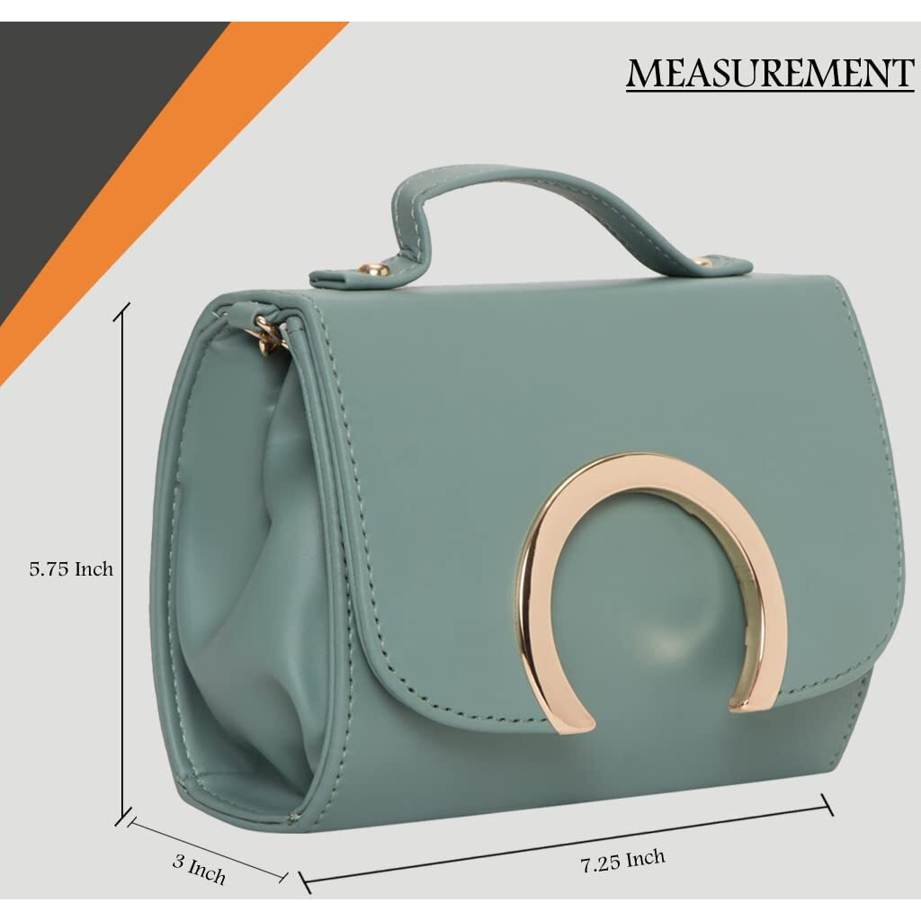 Adisa Sl5029 Women Girls Party Sling Bag (Green)