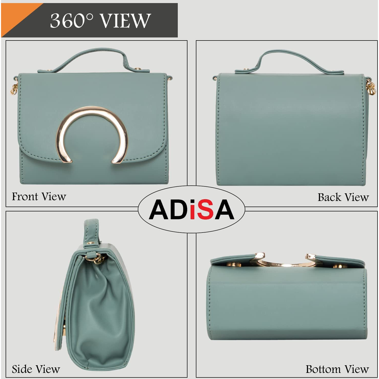 Adisa Sl5029 Women Girls Party Sling Bag (Green)