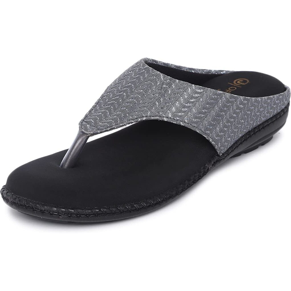 Ortho Joy Extra-Soft Doctor Slippers For Women || Fancy Slippers For Women Grey Color