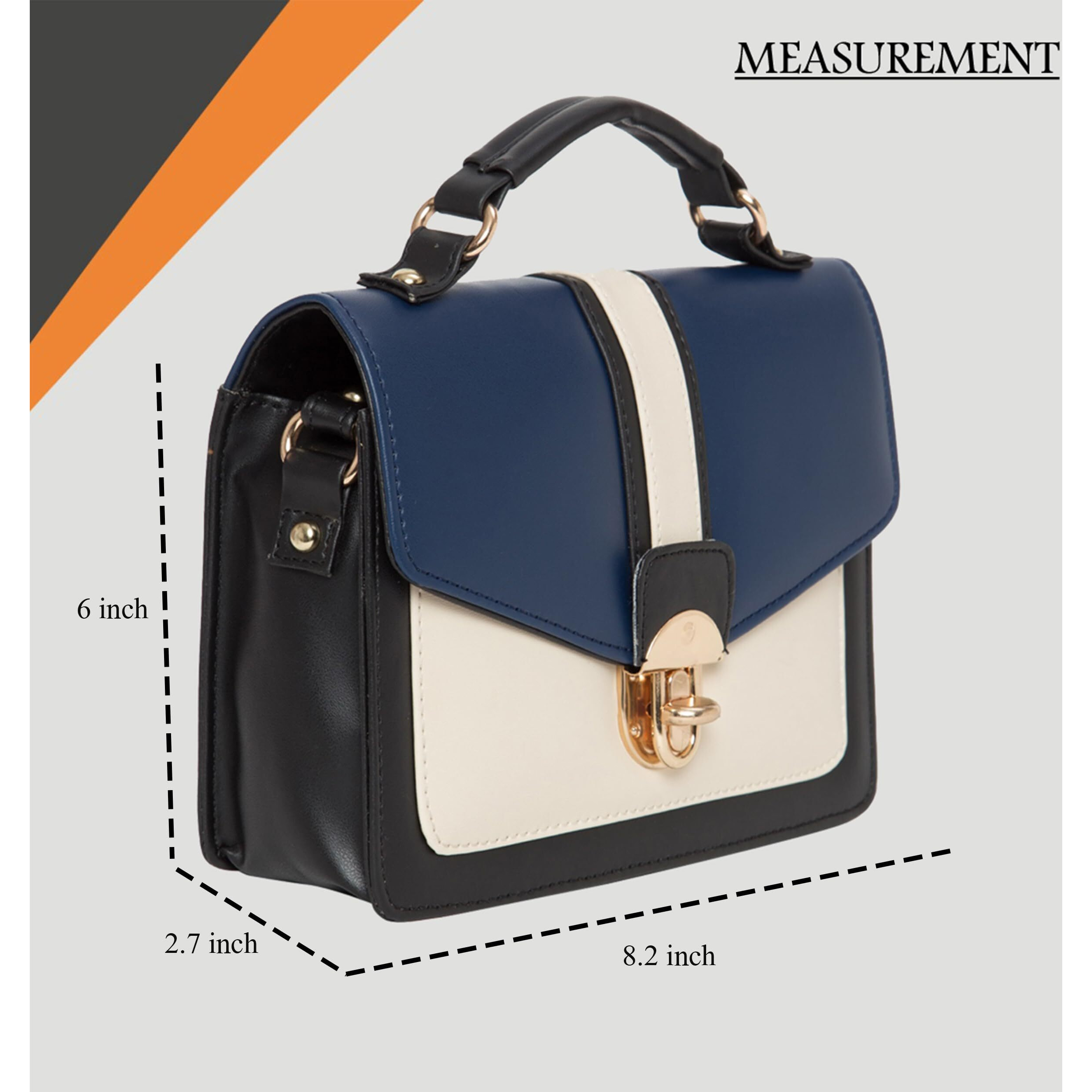 Adisa Women's Sling Bag (Navy Blue)