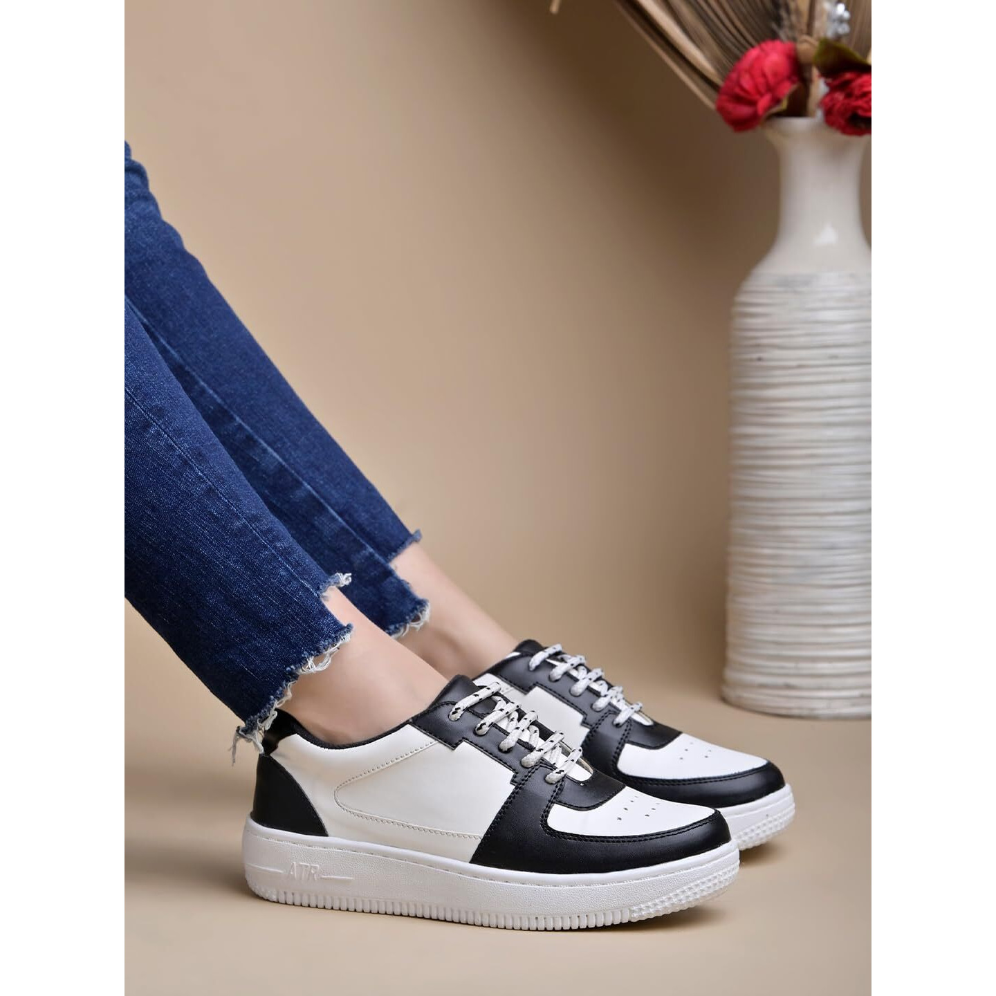 Shoetopia Sneakers, Casual Shoes, Comfortable, Walking, Running Shoes For Women & Girls Black-Eu40