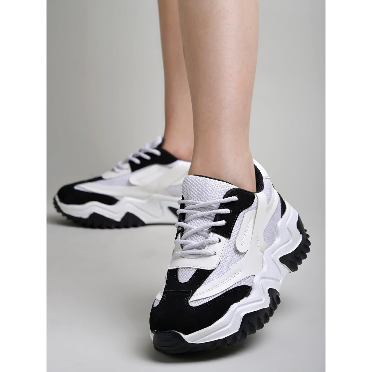 Shoetopia Smart Casual Comfortable Black Sneakers For Women & Girls-Eu39