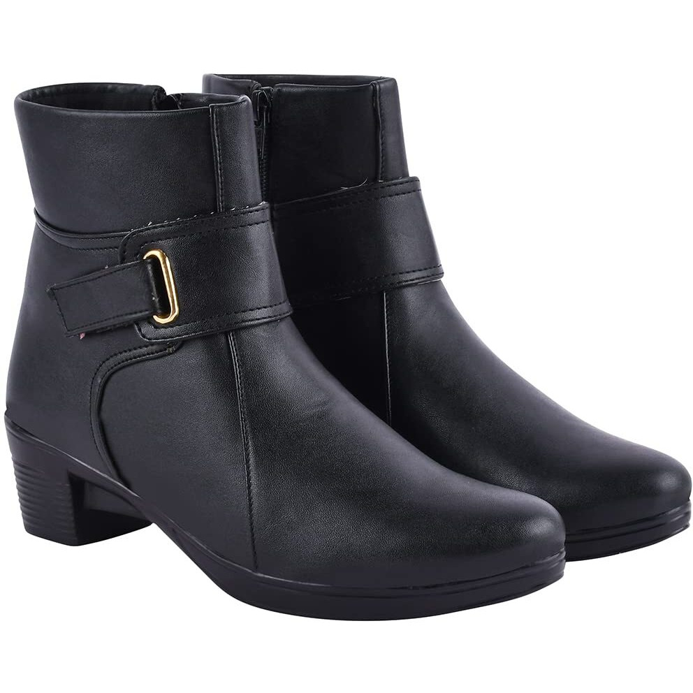 Shoetopia Girls Bt-7079 Black Ankle Boot - 6 Uk (Girls-Bt-7079-Black)