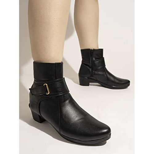 Shoetopia Girls Bt-7079 Black Ankle Boot - 6 Uk (Girls-Bt-7079-Black)