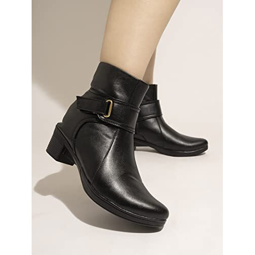 Shoetopia Girls Bt-7079 Black Ankle Boot - 6 Uk (Girls-Bt-7079-Black)