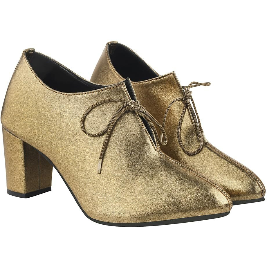 Shoetopia Solid Pointed Toe Antique Pumps For Women & Girls /Eu41