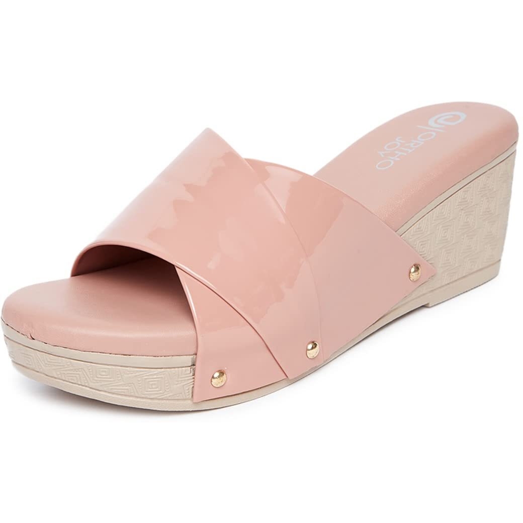 Ortho Joy Fancy Doctor Slippers | Soft Chappal For Women | Comfortable Wedges Sandals For Women Stylish