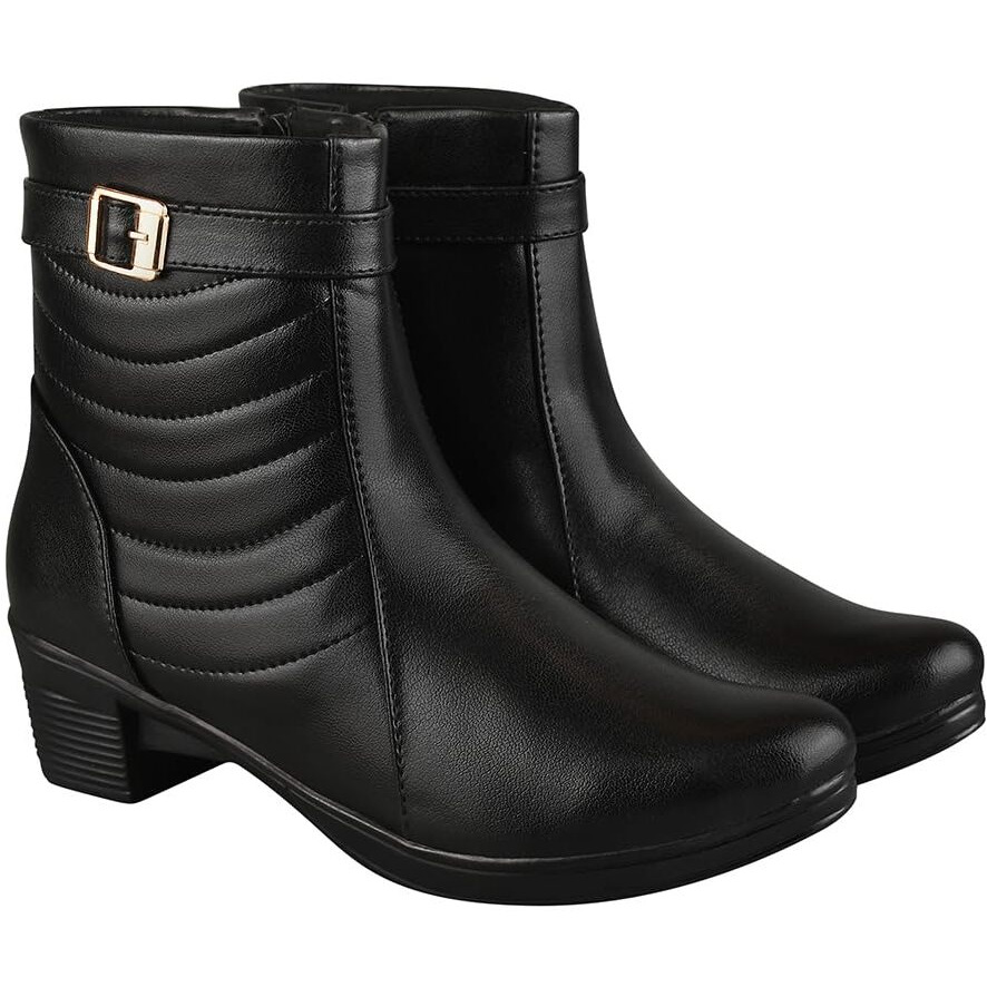 Shoetopia Girls Bt-7090 Black Ankle Boot - 6 Uk (Girls-Bt-7090-Black)