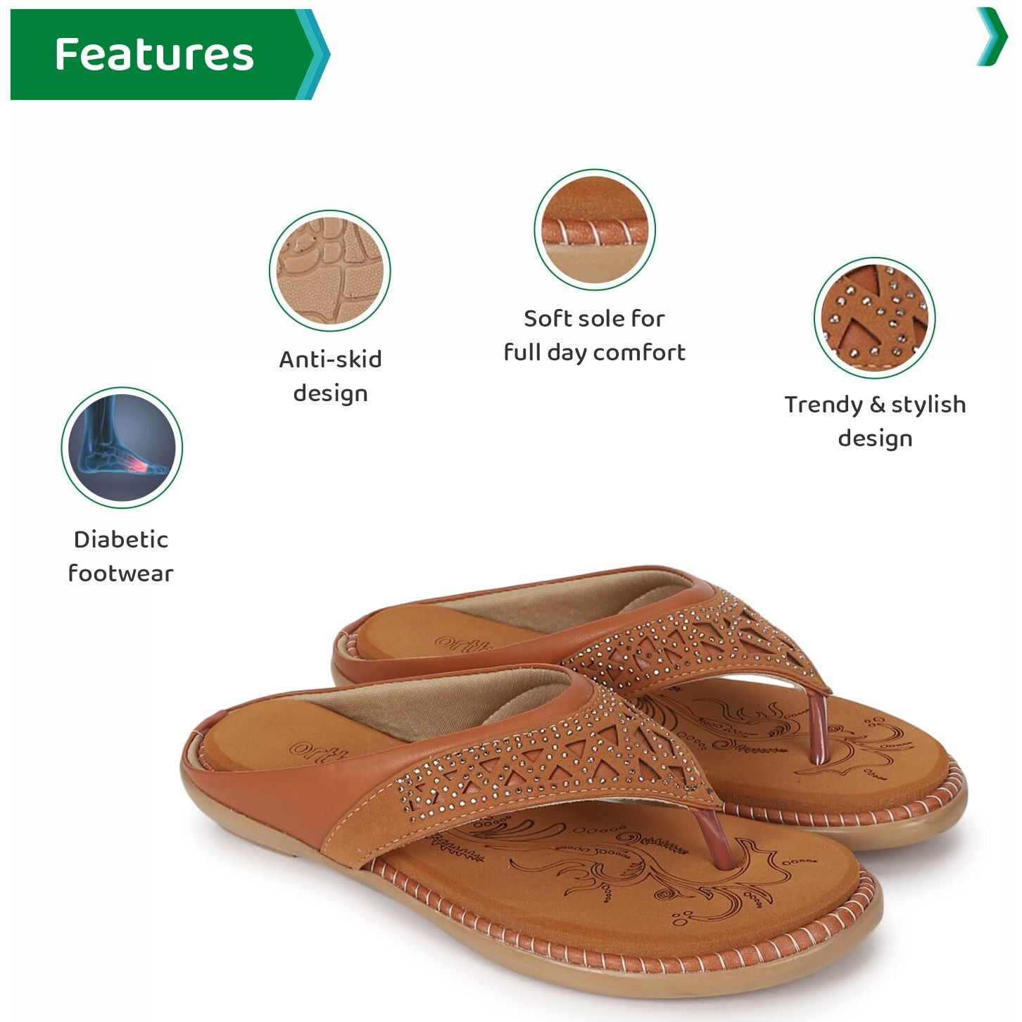 Ortho Joy Doctor Slipper For Women Fancy || Orthopedic Women's Slipper || Comfortable Slippers For Women