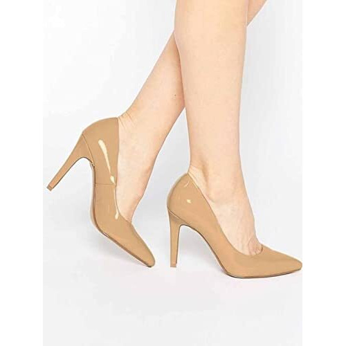 Shoetopia Women's Slip-On Pumps Tan