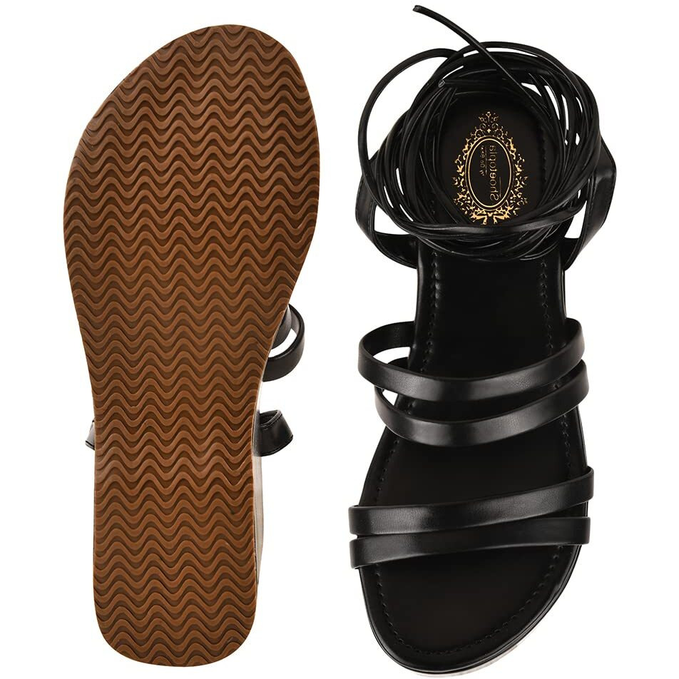 Shoetopia Retro Style Black Platform Heels For Women & Girls /Uk4