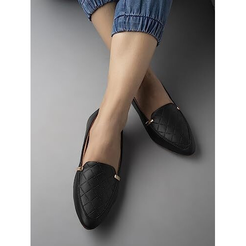 Shoetopia Girls Hr-03 Black Ballet Flat - 8 Uk (Girls-Hr-03-Black)