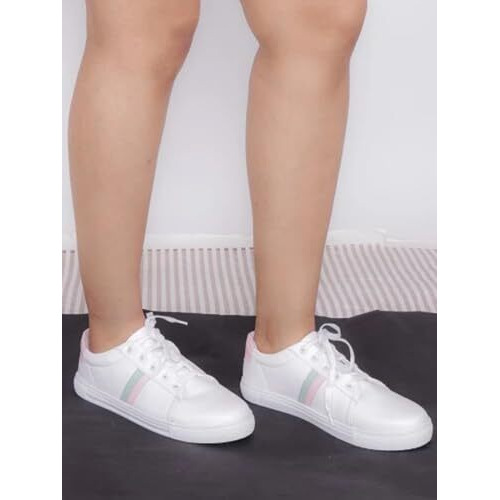 Shoetopia Girls Sneaker-Mario White - 7 Uk (Girls-Sneaker-Mario-White)