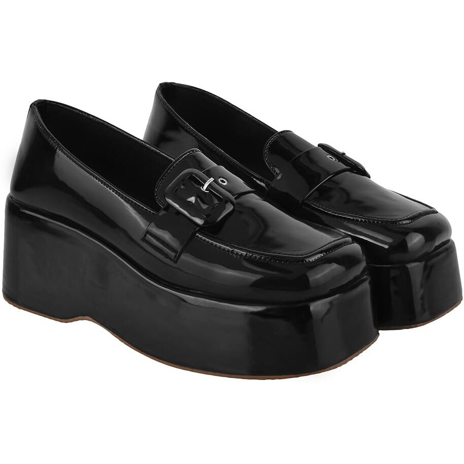 Shoetopia Girls L-2233 Black Dress Shoe - 6 Uk (Girls-L-2233-Black)