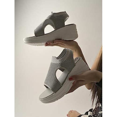 Shoetopia Girls War Grey Sandal - 6 Uk (Girls-War-Grey)