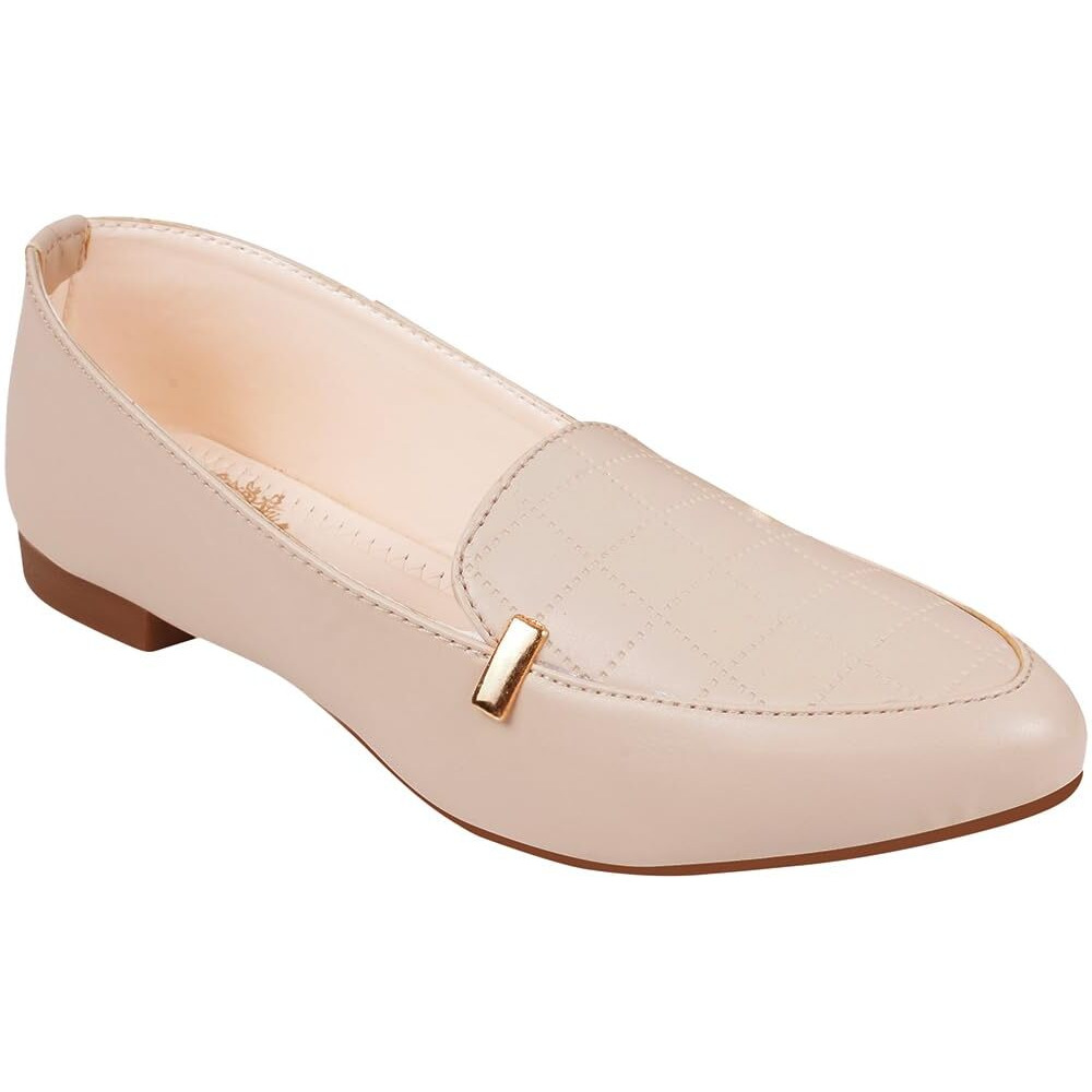 Shoetopia Girls Hr-03 Cream Ballet Flat - 5 Uk (Girls-Hr-03-Cream)