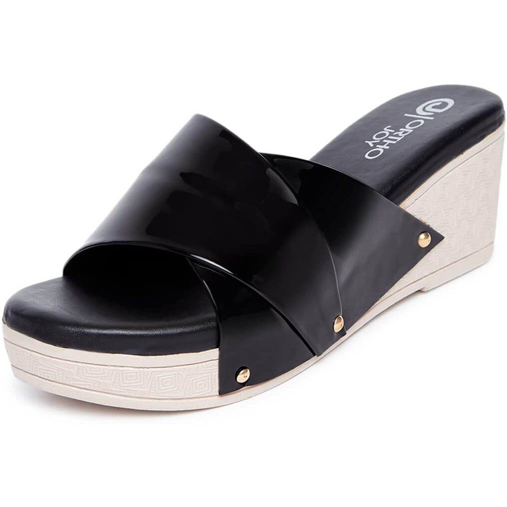 Ortho Joy Fancy Doctor Slippers | Soft Chappal For Women | Comfortable Wedges Sandals For Women Stylish