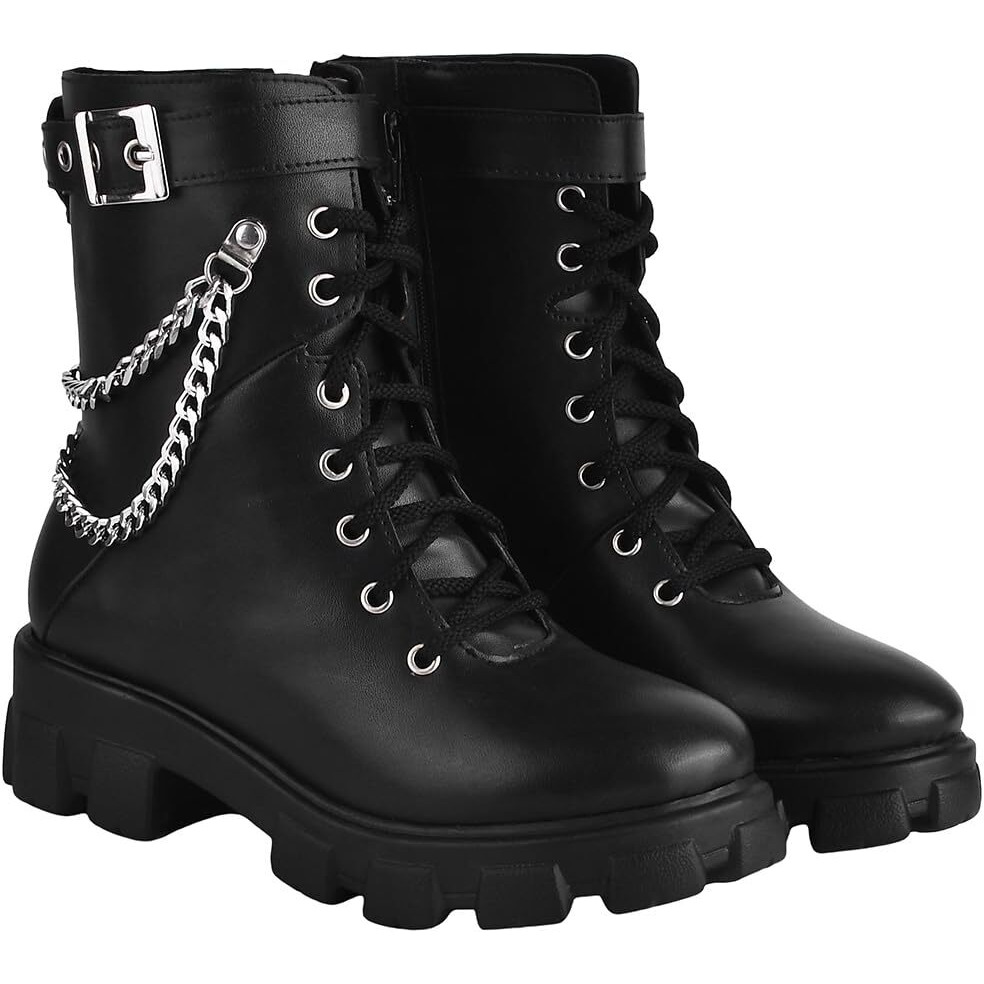 Shoetopia Girls Bt-60 Black Ankle Boot - 3 Uk (Girls-Bt-60-Black)