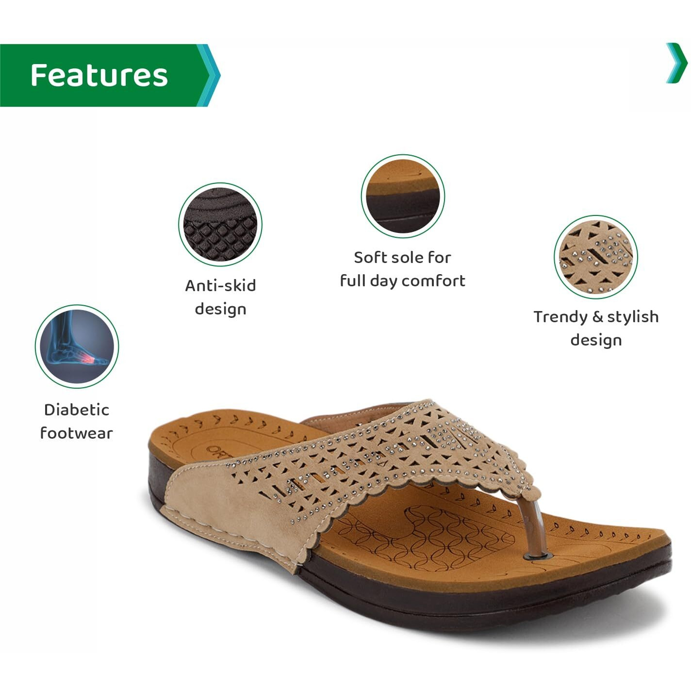 Ortho Joy Doctor Slipper For Women Fancy || Orthopedic Women's Slipper || Regular Wear Slippers For Women