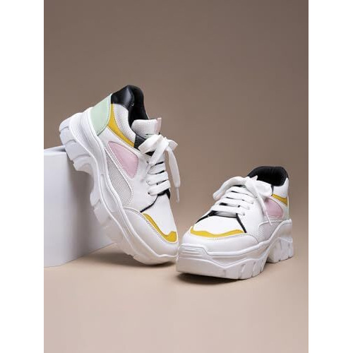 Shoetopia Girls A-6 White Casual Shoe - 7 Uk (Girls-A-6-White)