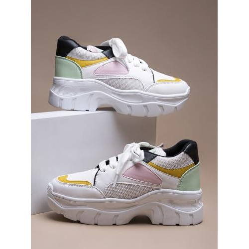 Shoetopia Girls A-6 White Casual Shoe - 7 Uk (Girls-A-6-White)