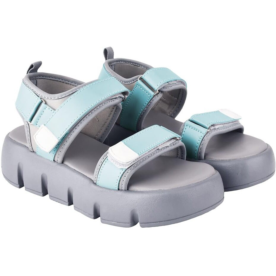 Shoetopia Lightweight Comfortable Trendy Green Sandals For Women & Girls /Uk6-Eu37