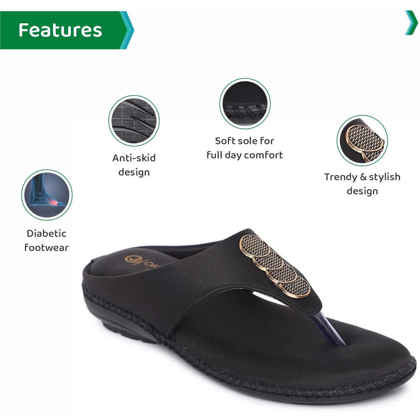 Ortho Joy Fancy Doctor Slippers | Stylish Chappal For Women | Comfortable Sandals For Women Stylish