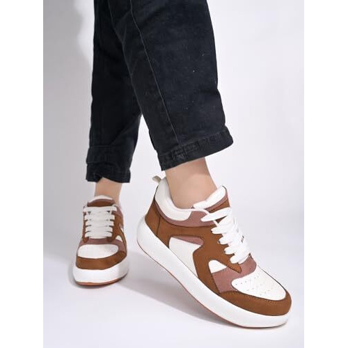 Shoetopia Smart Casual White Sneakers For Women & Girls /Eu36