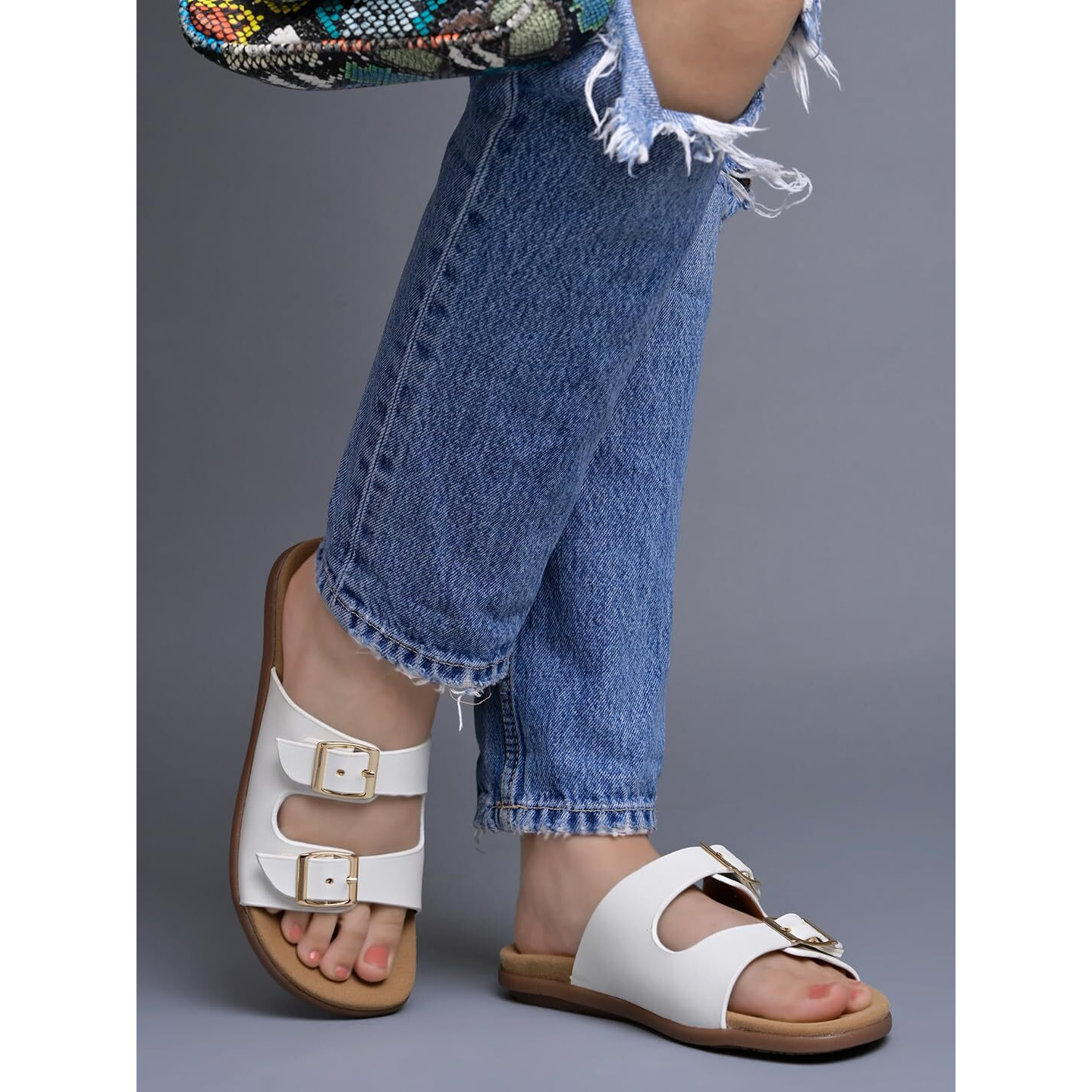 Shoetopia Stylish White Flats For Women /Eu40