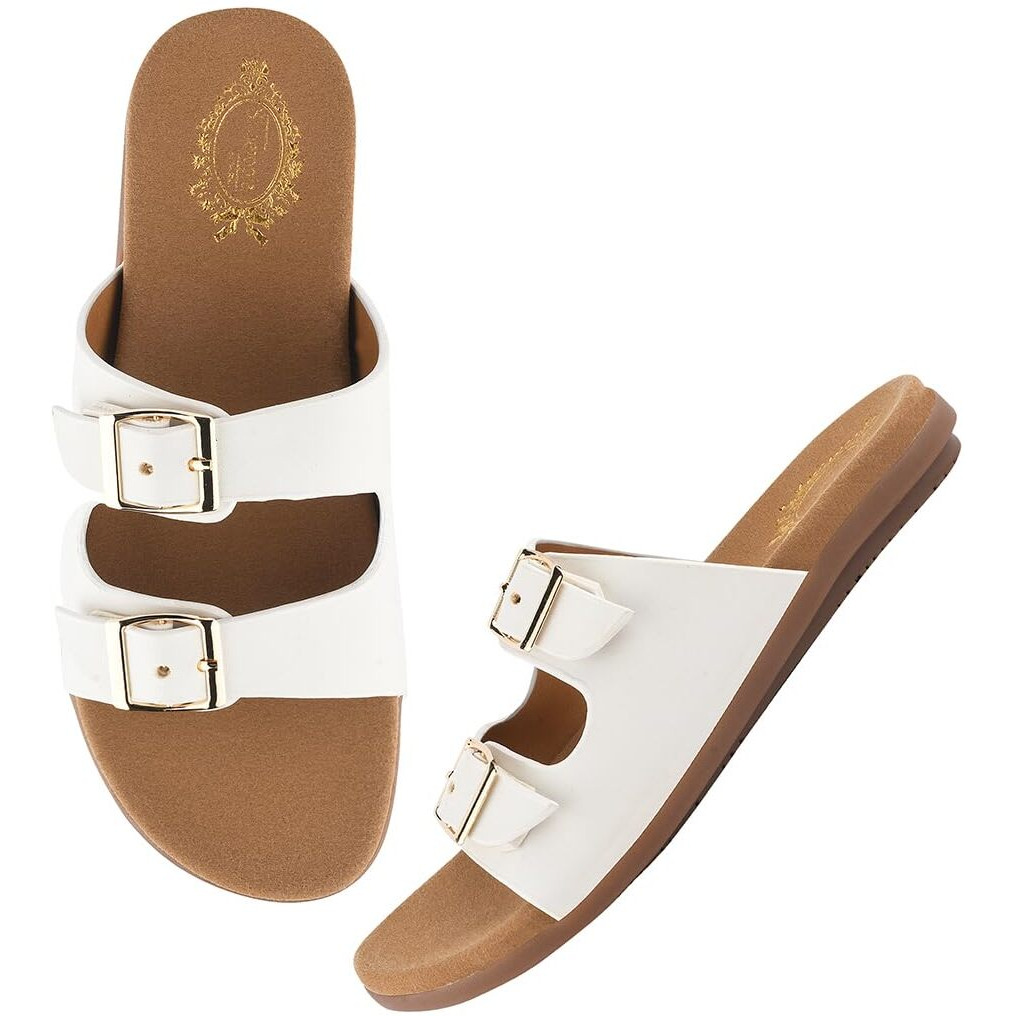 Shoetopia Stylish White Flats For Women /Eu38