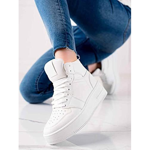 Shoetopia Girls Jm-31 White Sneaker - 7 Uk (Girls-Jm-31-White)