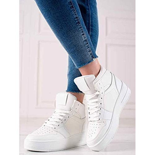 Shoetopia Girls Jm-31 White Sneaker - 7 Uk (Girls-Jm-31-White)