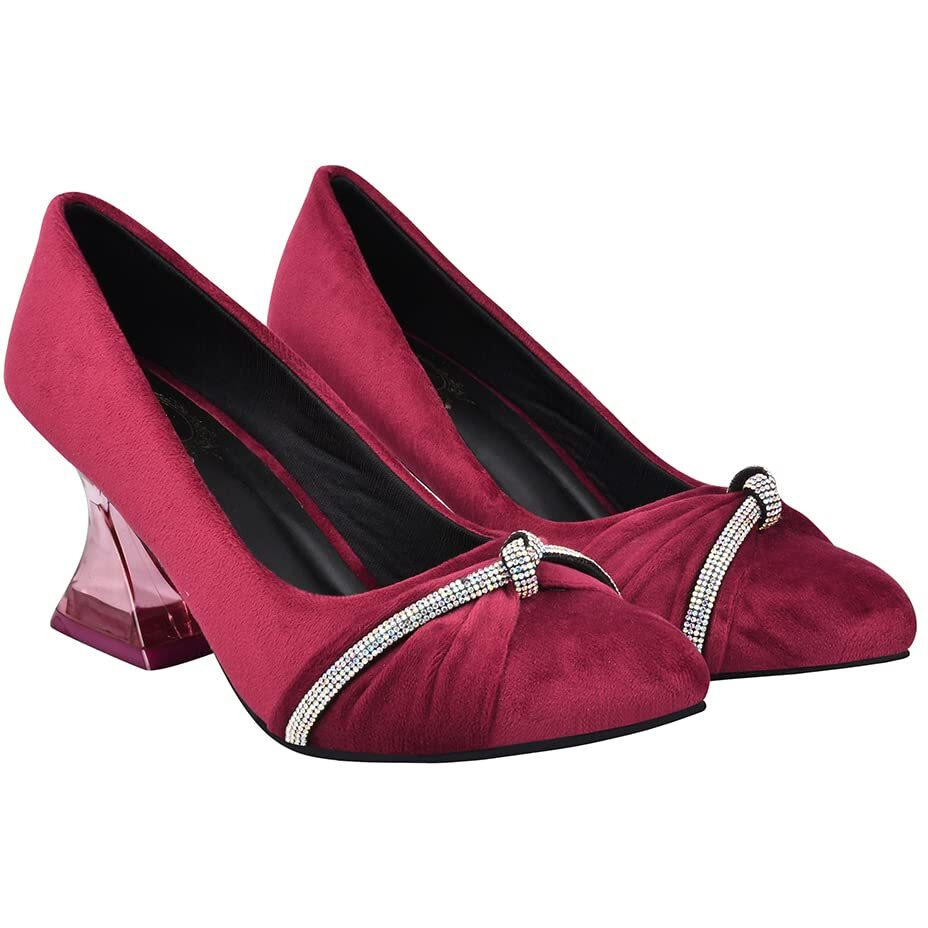 Shoetopia Girls Monika Cherry Dress Shoe - 5 Uk (Girls-Monika-Cherry)