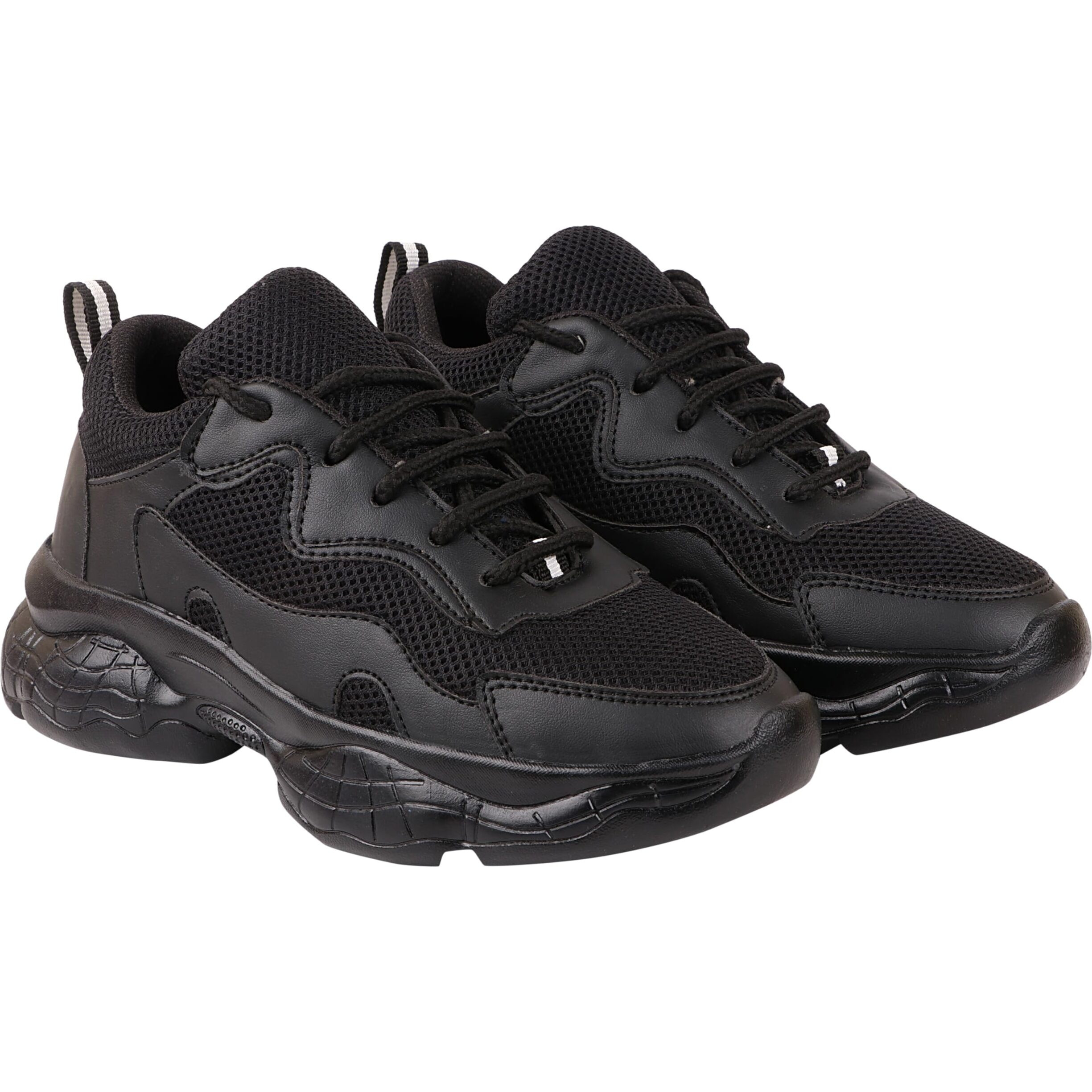 Shoetopia Girls Oscar Black Casual Shoe - 4 Uk (Girls-Oscar-Black)