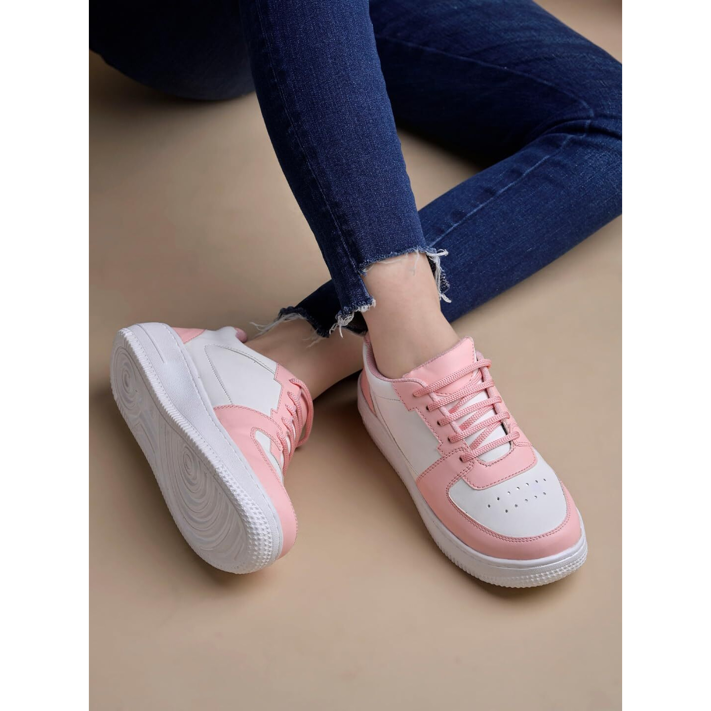 Shoetopia Sneakers, Casual Shoes, Comfortable, Walking, Running Shoes For Women & Girls Pink-Eu36