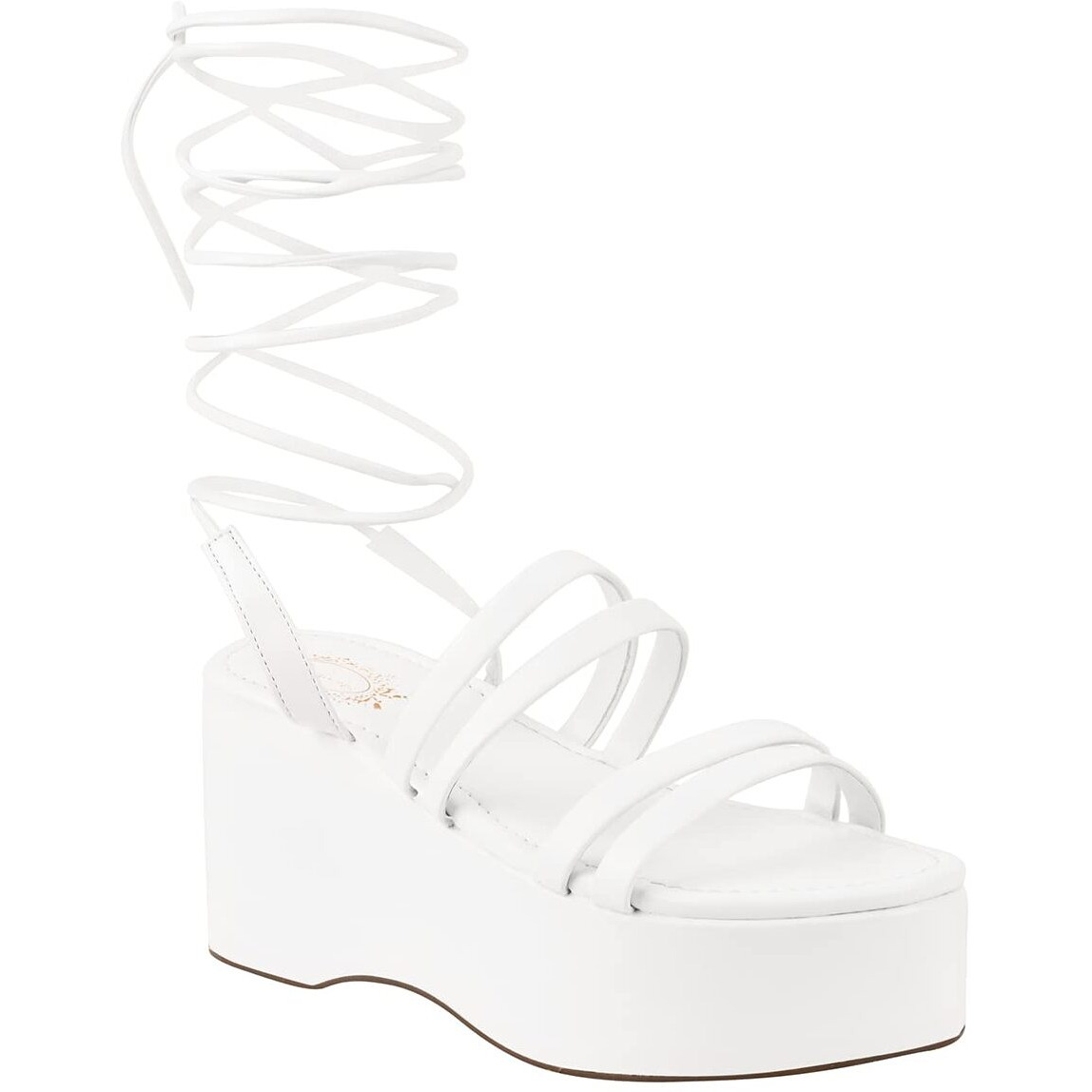 Shoetopia Retro Style White Platform Heels For Women & Girls /Uk5
