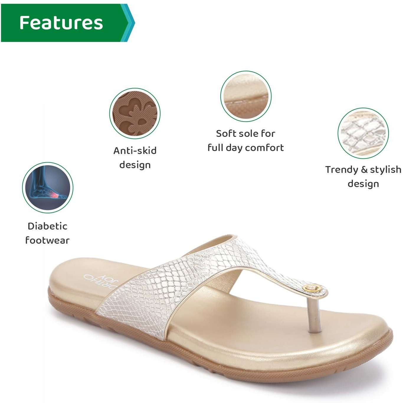 Ortho Joy Fancy Doctor Slippers || Comfortable Sandals For Women Stylish