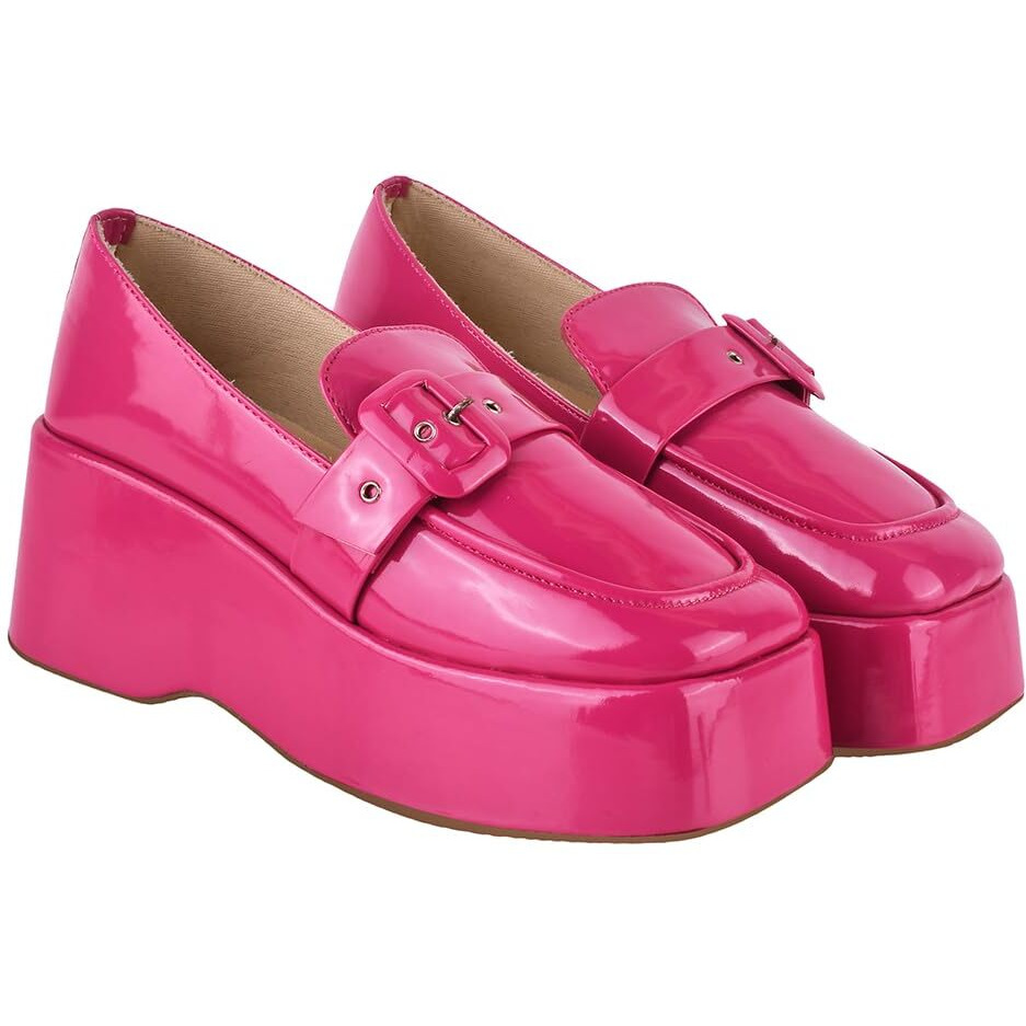 Shoetopia Women's Block Heel Pumps Pink