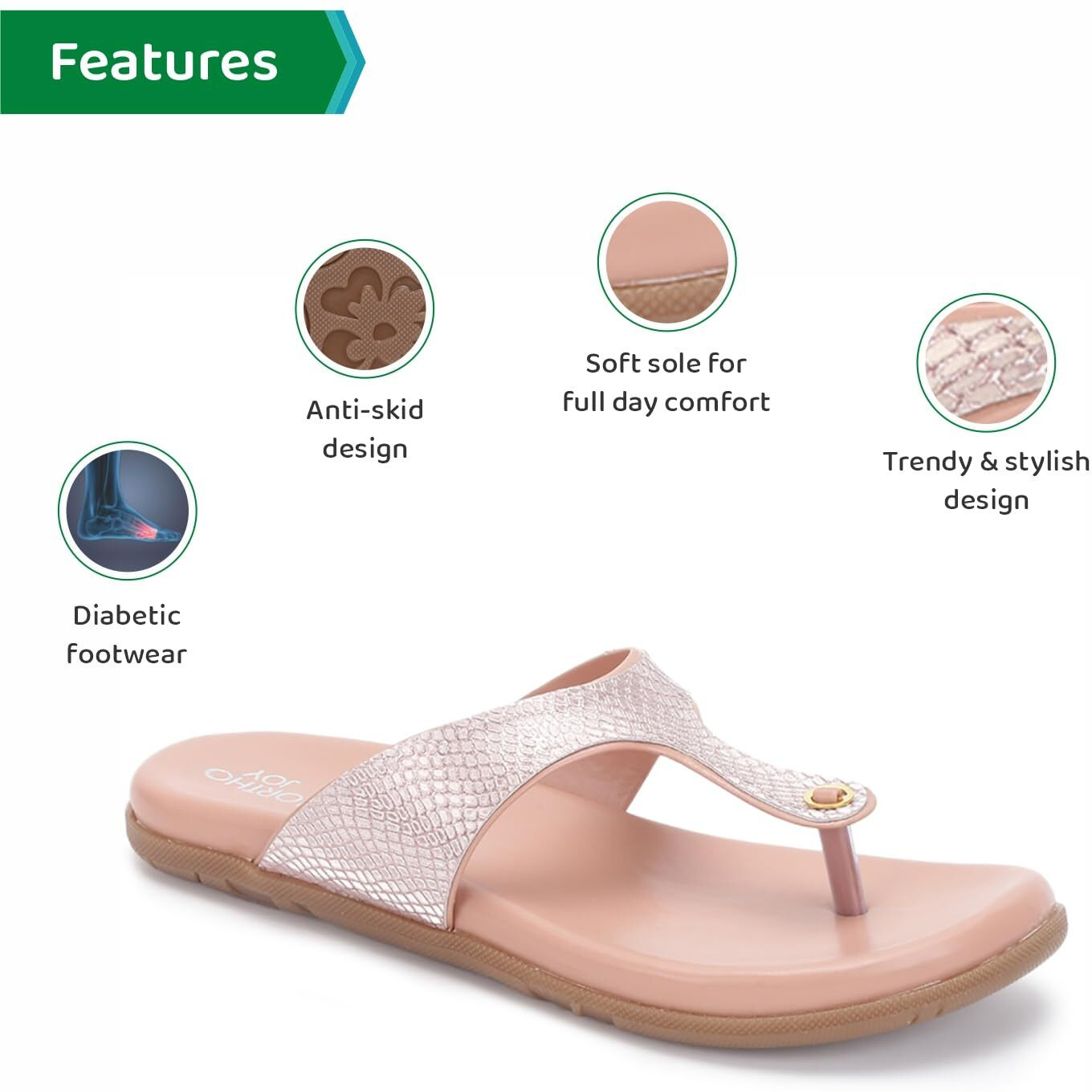 Ortho Joy Fancy Doctor Slippers || Comfortable Sandals For Women Stylish
