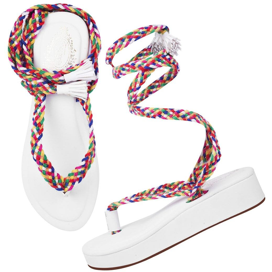 Shoetopia Women's Heeled Sandal-6 Kids Uk (Mangolia-White)-Eu39