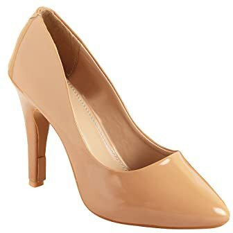 Shoetopia Women's Slip-On Pumps Tan, 4 Uk, Brown