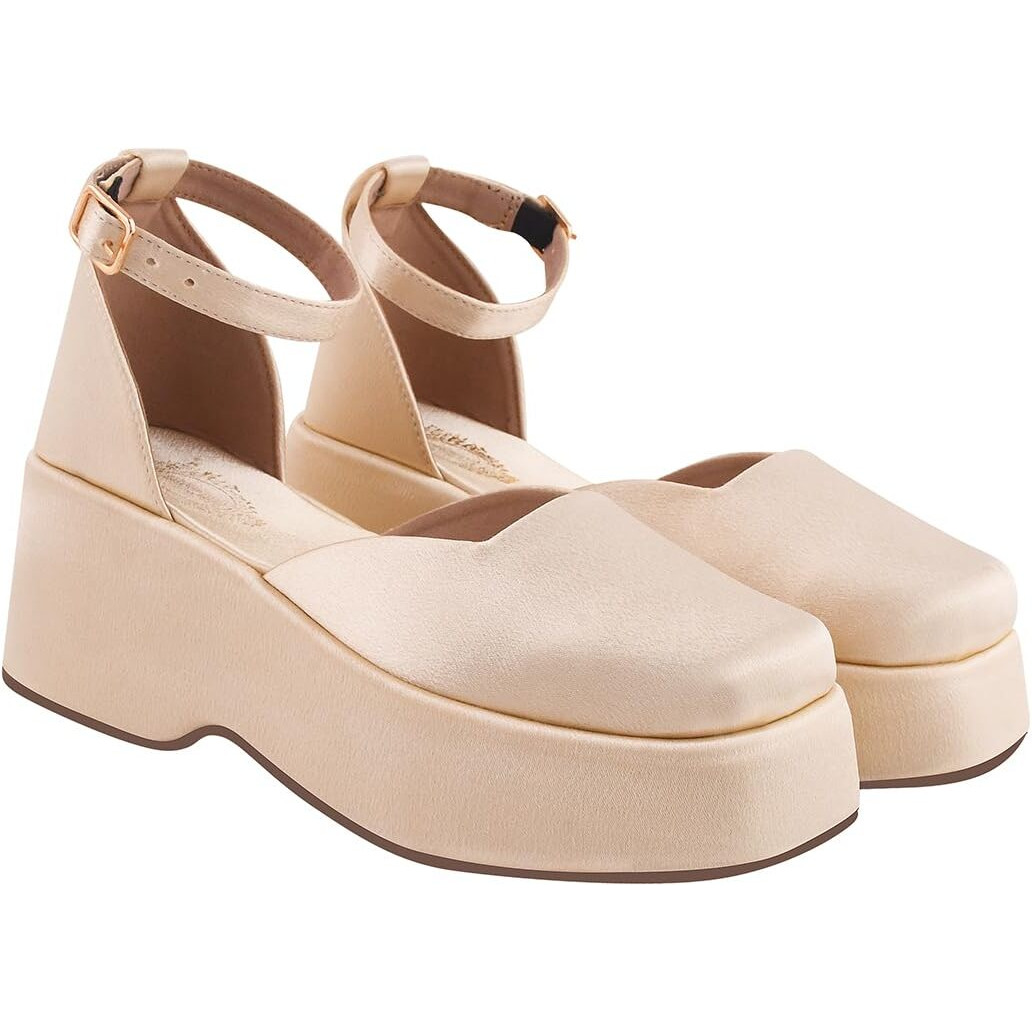 Shoetopia Women's Pumps Gold, 8